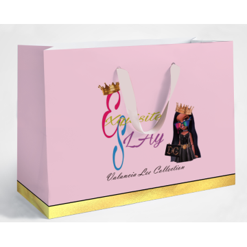 Customized Brand Name Printed Hair Extension Packaging Box for A Wig